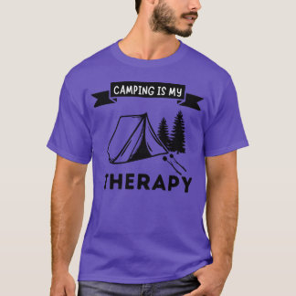 T-shirt Le camping est ma thérapie Accessoires vintage
