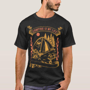 T-shirt Le camping est ma vie