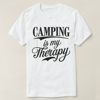 T-shirt Le Camping Est Mon Citation Thérapeutique Concepti