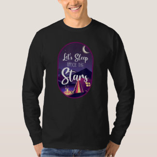 T-shirt Le Camping Permet De Dormir Sous La Tente D'Étoile