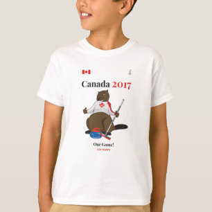T-shirt Le Canada 150 courbant en 2017 notre jeu