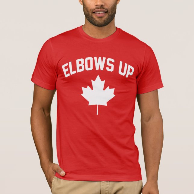 T-shirt Le Canada à coudes - Fier Canadien (Devant)