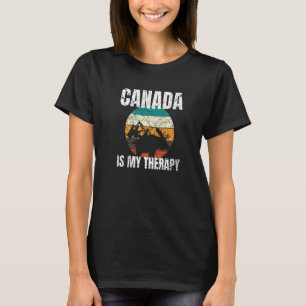 T-shirt Le Canada est ma thérapie Émigrant amateur Canada