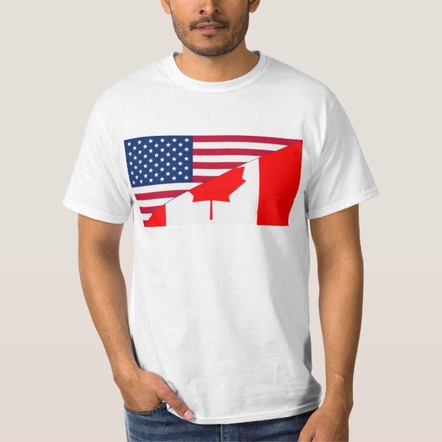 T-shirt Le Canada et les Etats-Unis, hybrides (Devant)