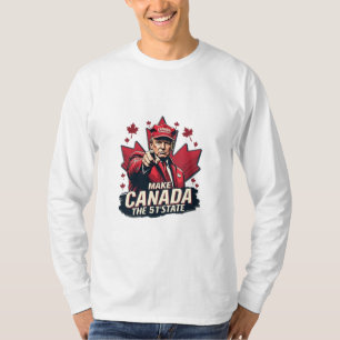 T-shirt Le Canada le 51e État Trump Canadien