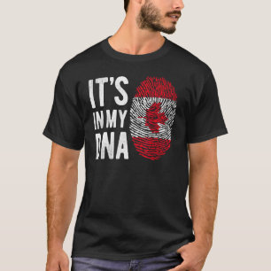 T-shirt Le Canada Le Drapeau Dans Mon Adn Fierté Canadienn