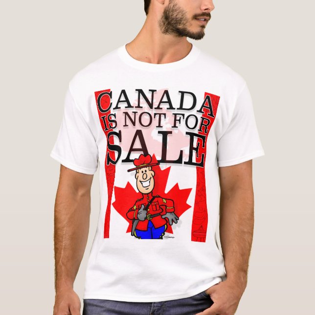 T-shirt Le Canada n'est pas à vendre (Devant)