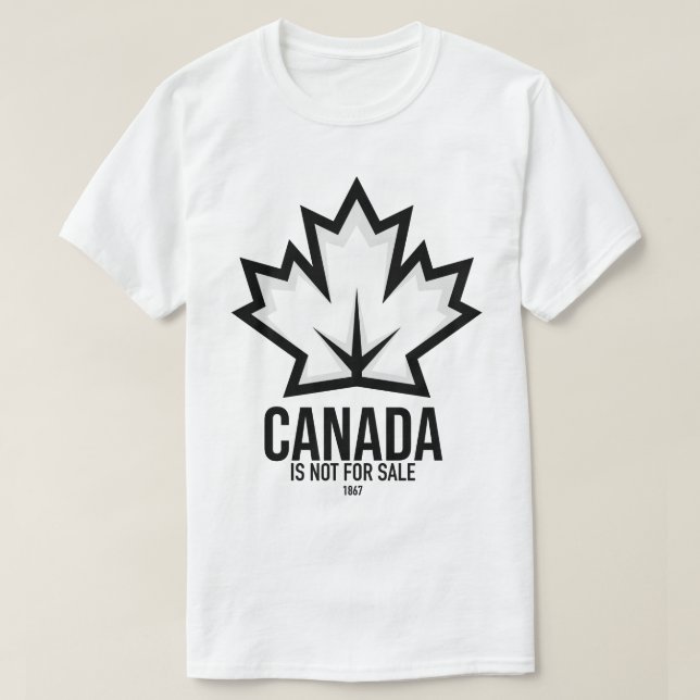 T-shirt Le Canada n'est pas à vendre Canadian Pride Canada (Design devant)