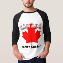 Le Canada N'Est Pas À Vendre Chemise À Manches Lon