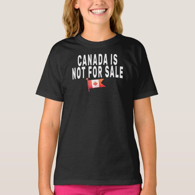 T-shirt Le Canada n'est pas à vendre, fier d'être une chem (Devant)