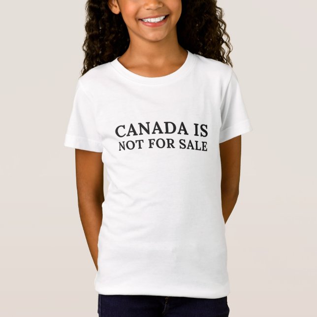 T-Shirt Le Canada n'est pas à vendre - Message politique (Devant)