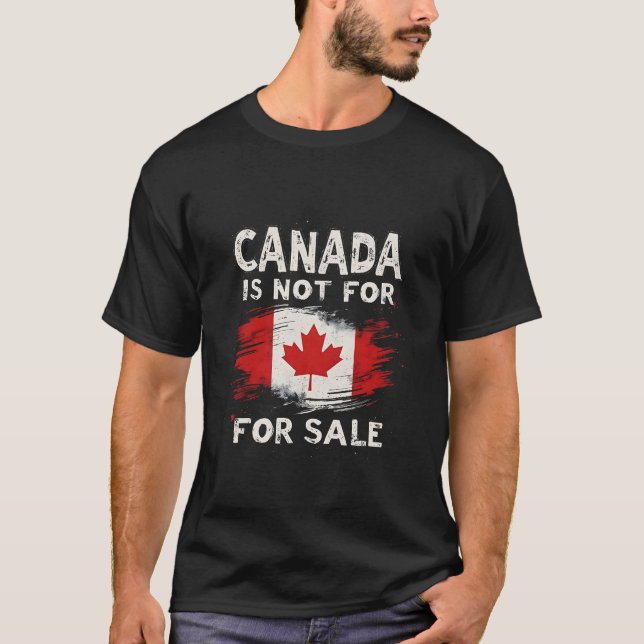 T-shirt Le Canada n'est pas à vendre Trump Président (Devant)