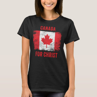 T-shirt Le Canada pour le Christ - Foi patriotique chrétie