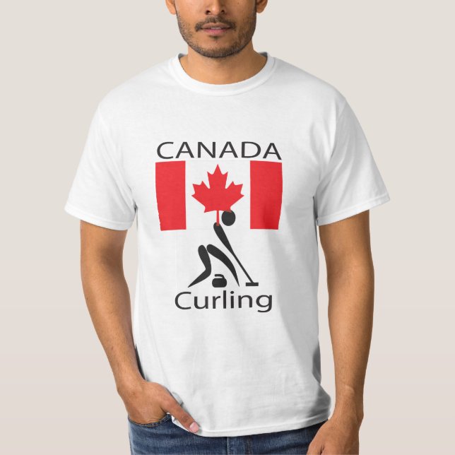 T-shirt Le Canada se courbant - se courbant au Canada (Devant)