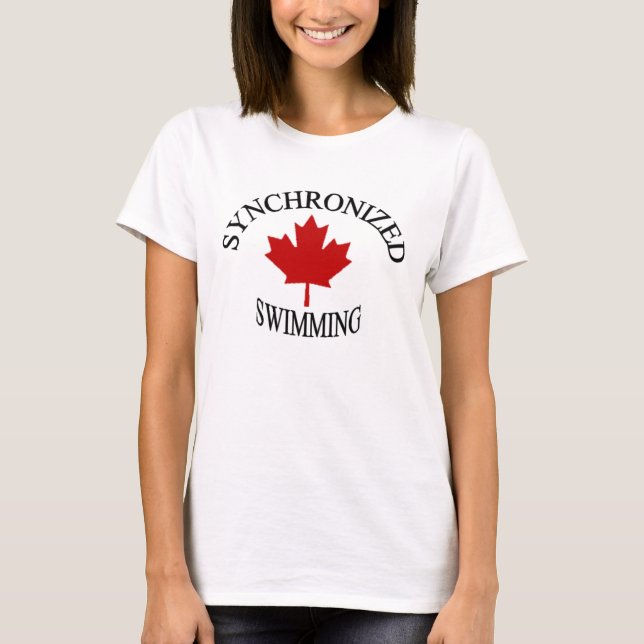 T-shirt Le Canada synchro (Devant)