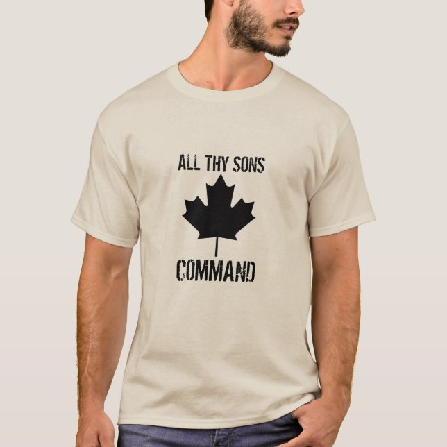 T-shirt Le Canada : Tout Thy ordre de fils (Devant)