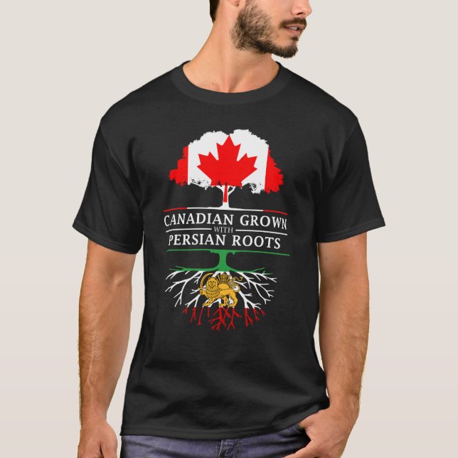 T-shirt Le Canadien développé avec l'Iranien persan (Devant)