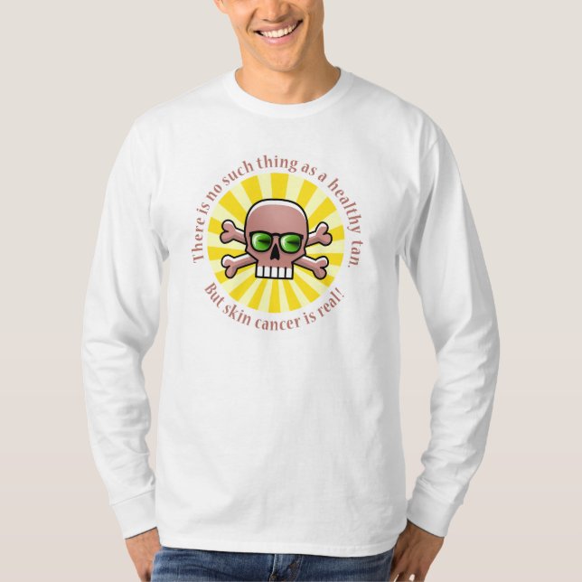 T-shirt Le cancer de la peau est réel (Devant)