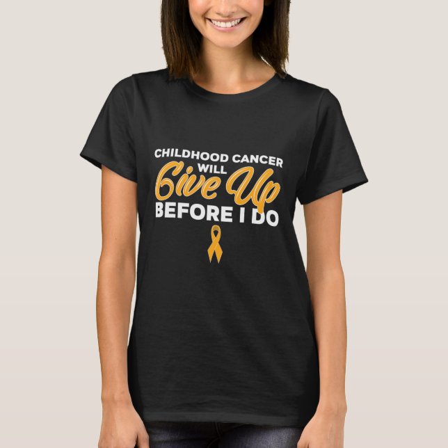 T-shirt Le cancer de l'enfance va renoncer au survivant (Devant)