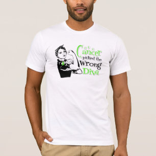 T-shirt Le Cancer de lymphome a sélectionné la diva faus