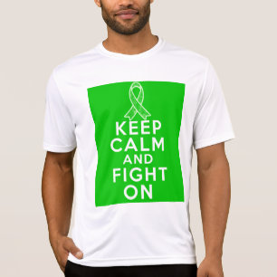 T-shirt Le Cancer de rein gardent le calme et continuent