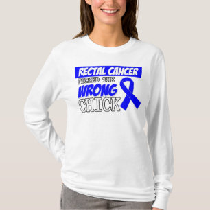 T-shirt Le cancer du rectum a sélectionné le poussin fau