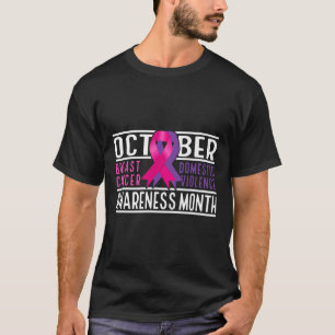 T-shirt Le Cancer Du Sein Et La Sensibilisation À La Viole