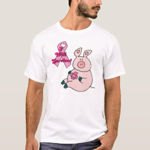 T-shirt le cancer du sein survivra au porc