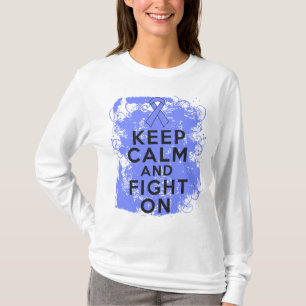 T-shirt Le Cancer oesophagien gardent le calme et