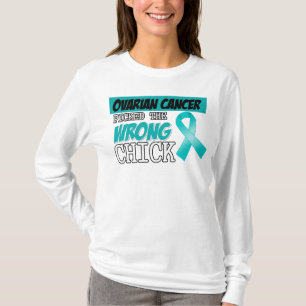 T-shirt Le Cancer ovarien a sélectionné le poussin faux