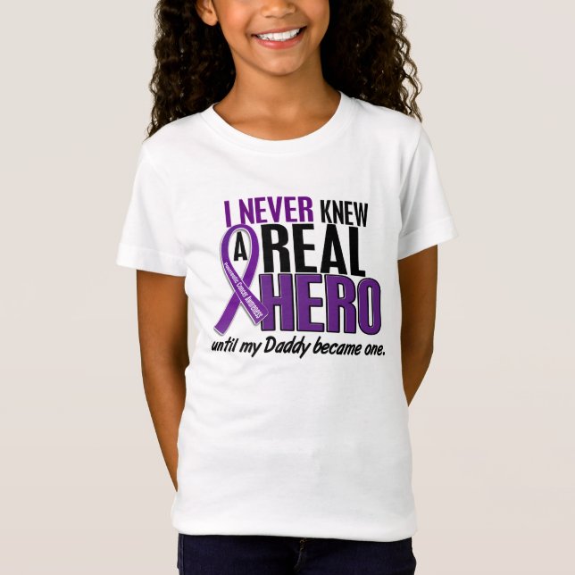 T-Shirt Le Cancer pancréatique N'A JAMAIS CONNU un papa du (Devant)