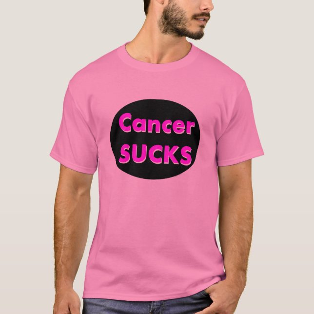 T-shirt le cancer suce (Devant)