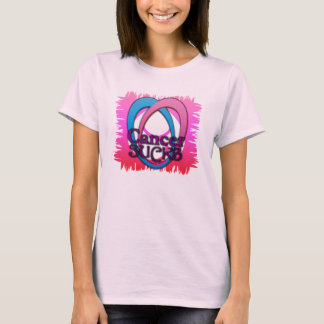 T-shirt Le Cancer suce assez dans la pièce en t rose