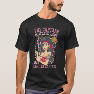 T-shirt Le capitaine a toujours raison et je suis le capit