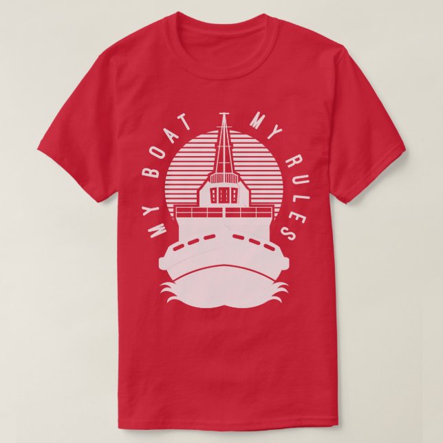 T-shirt Le capitaine de bateau Cadeau (Design devant)