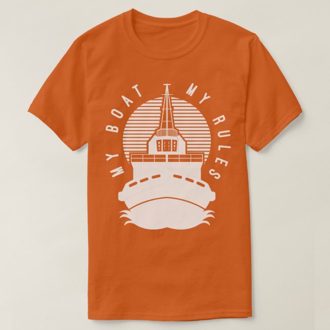 T-shirt Le capitaine de bateau Cadeau (Design devant)