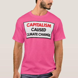 T-shirt Le capitalisme est à l'origine du changement clima