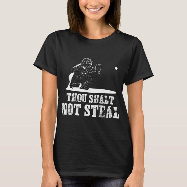 T-shirt Le Capteur De Baseball Tu N'As Pas Volé - Religieu (Devant)