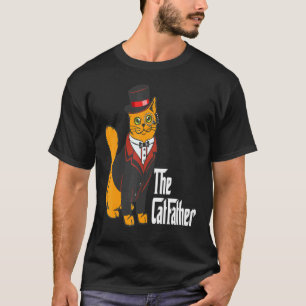 T-shirt Le Catfather Fête des Pères Drôle Chat Chaton Papa