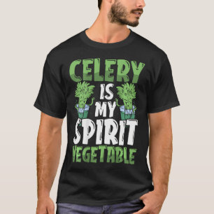 T-shirt Le céleri est mon légume spirituel impression au d
