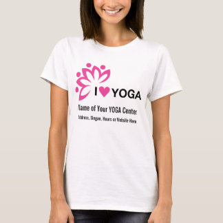 T-shirt Le centre de yoga ajoutent votre propre texte -