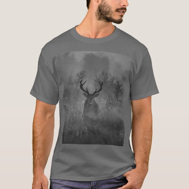 T-shirt Le Cerf Dans La Mist (Devant)