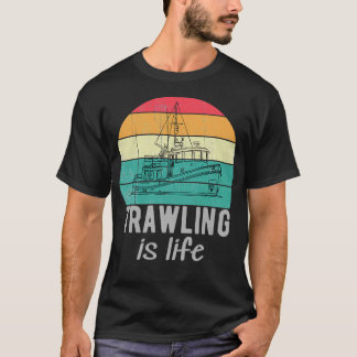 T-shirt Le chalutier, c'est le chalutier rétro-vie Bateau