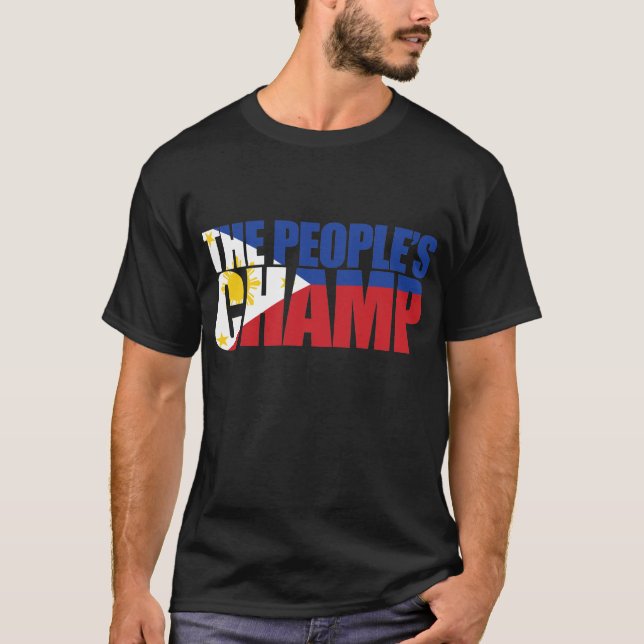 T-shirt Le champion des personnes (Devant)