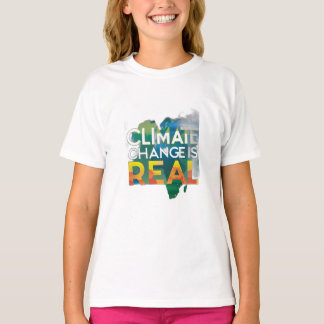 T-shirt Le changement climatique est réel