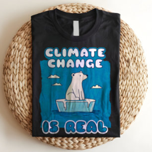 T-shirt Le changement climatique est un véritable ours pol