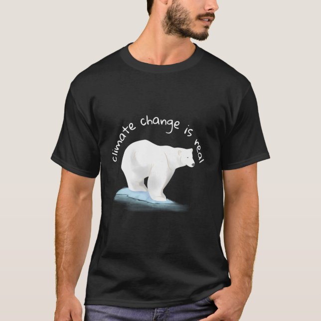 T-shirt Le changement climatique est un véritable Réchauff (Devant)