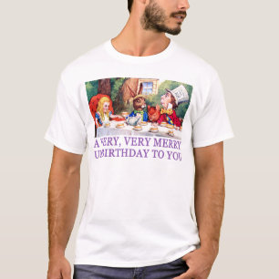 T-SHIRT LE CHAPELIER FOU SOUHAITE À ALICE UN JOYEUX