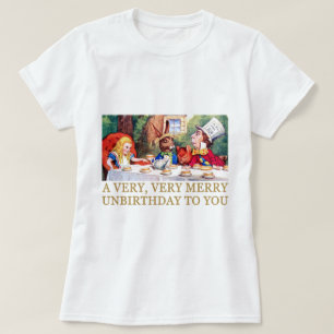 T-SHIRT LE CHAPELIER FOU SOUHAITE À ALICE UN JOYEUX