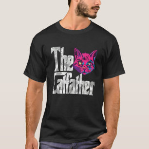 T-shirt Le Chat Catfather Père Mafia Whiskers Homme papa